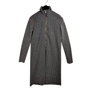 NWOT Zara Trafaluc Longline Lightweight Stretch Herringbone Jacket Size Small